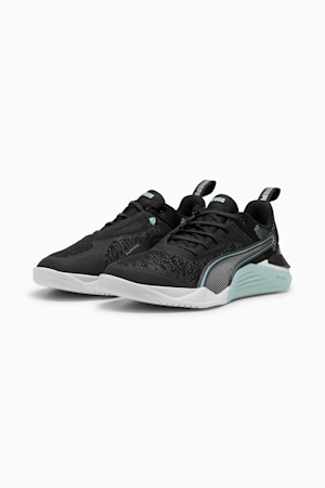 Fuse 3.0 Women's Training Shoes, PUMA Black-Turquoise Surf, extralarge-GBR