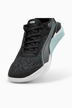 Fuse 3.0 Women's Training Shoes, PUMA Black-Turquoise Surf, extralarge-GBR