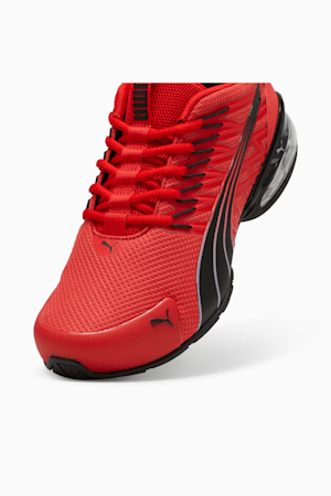 Voltaic Evo Running Shoe, For All Time Red-PUMA Black-Gray Fog, extralarge