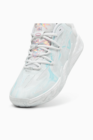 MB.03 Iridescent Basketball Shoes, PUMA White-Dewdrop, extralarge-GBR