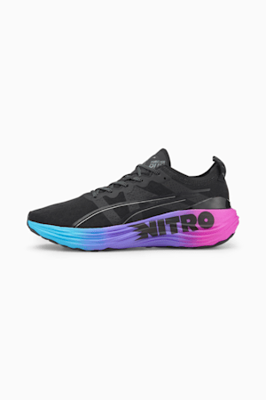 ForeverRun NITRO™ SUNSET Men's Running Shoes, PUMA Black-Luminous Blue-Electric Orchid, extralarge