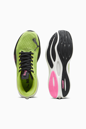 Velocity NITRO™ 3 Psychedelic Rush Women's Running Shoes, Lime Pow-PUMA Black-Poison Pink, extralarge