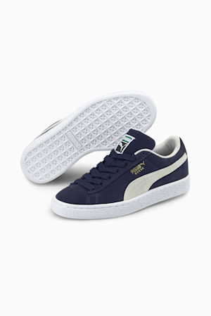 Suede Classic XXI Youth Trainers, Peacoat-Puma White, extralarge-GBR