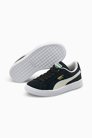 Suede Classic XXI Kids' Trainers, Puma Black-Puma White, extralarge-GBR