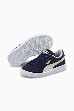 Suede Classic XXI Kids' Trainers, Peacoat-Puma White, extralarge-GBR