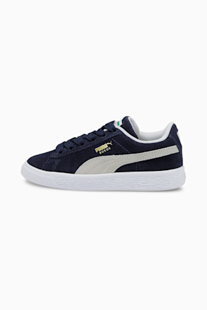 Suede Classic XXI Kids' Trainers, Peacoat-Puma White, extralarge-GBR