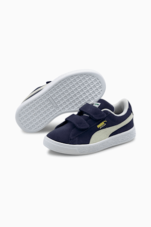 Suede Classic XXI Kids' Trainers, Peacoat-Puma White, extralarge-GBR