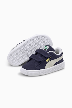 Suede Classic XXI AC Toddler Shoes, Peacoat-Puma White, extralarge