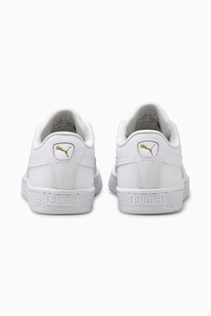 Basket Classic XXI Big Kids' Sneakers, Puma White-Puma White, extralarge