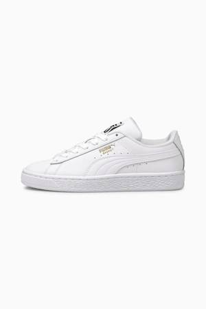 Basket Classic XXI Youth Trainers, Puma White-Puma White, extralarge-GBR