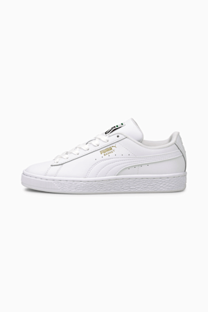 Basket Classic XXI Big Kids' Sneakers, Puma White-Puma White, extralarge