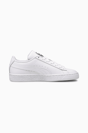 Basket Classic XXI Big Kids' Sneakers, Puma White-Puma White, extralarge