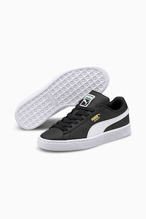 Basket Classic XXI Big Kids' Sneakers, Puma Black-Puma White, extralarge