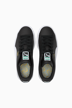 Basket Classic XXI Big Kids' Sneakers, Puma Black-Puma White, extralarge