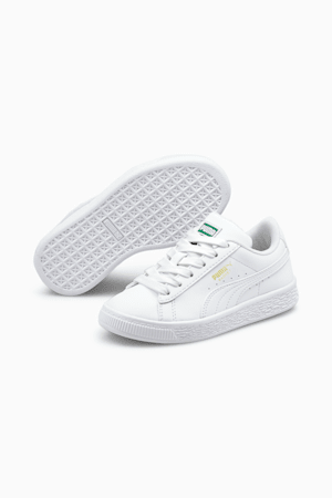 Basket Classic XXI Little Kids' Shoes, Puma White-Puma White, extralarge