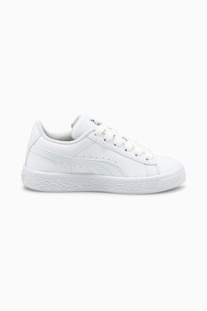 Basket Classic XXI Little Kids' Shoes, Puma White-Puma White, extralarge