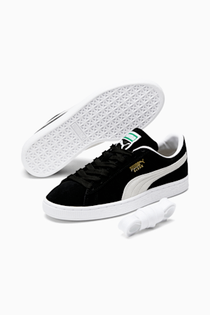 Plain black puma shoes sale