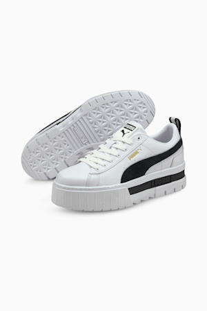 Mayze Women's Sneakers, Puma White-Puma Black, extralarge