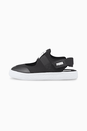 Light-Flex Summer Kids' Trainers, Puma Black-Puma White, extralarge-GBR