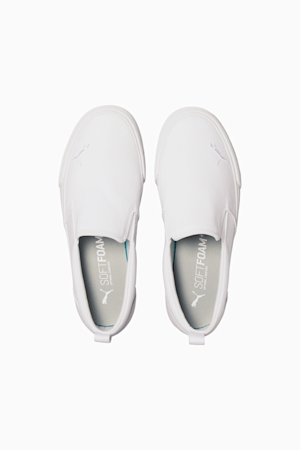 Bari Slip-On Comfort Women's Shoes, Puma White-Puma Silver, extralarge