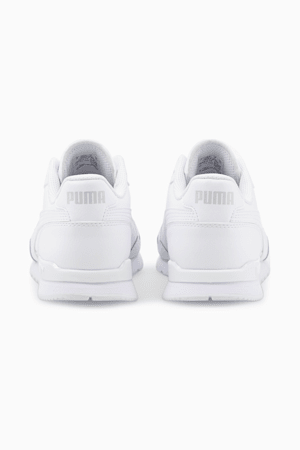 ST Runner v3 Leather Sneakers Big Kids, Puma White-Puma White, extralarge