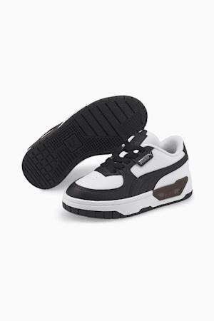 Chaussures Cali Dream Lth Enfant, Puma White-Puma Black, extralarge