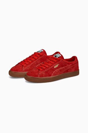 Suede VTG Hairy Suede Men's Sneakers, Burnt Red-Gum, extralarge