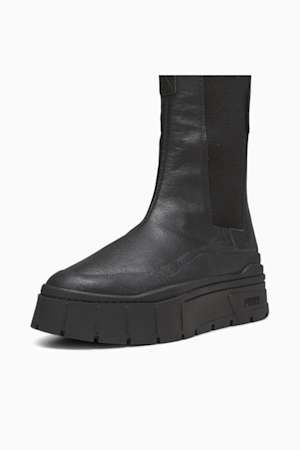 Mayze Stack Women's Chelsea Boot, PUMA Black, extralarge-GBR