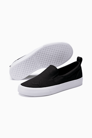 Bari Slip-on Comfort Sneakers Big Kids, Puma Black-Puma Black, extralarge