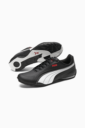 Redon Bungee Shoes, Puma Black-Puma White-High Risk Red, extralarge