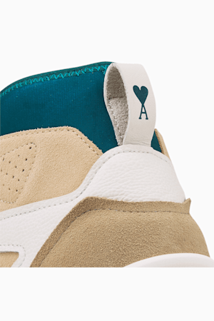 PUMA x AMI TRC Blaze Mid Sneakers, Marshmallow-Light Sand, extralarge