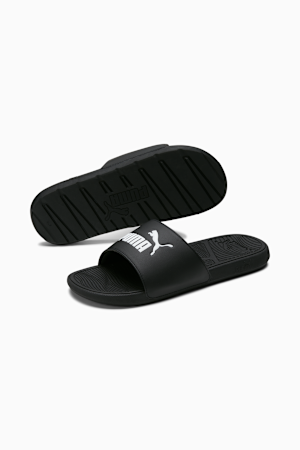 Cool Cat 2.0 Men's Slides, PUMA Black-PUMA White, extralarge