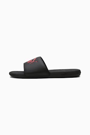 Cool Cat 2.0 Slides, PUMA Black-PUMA Red, extralarge