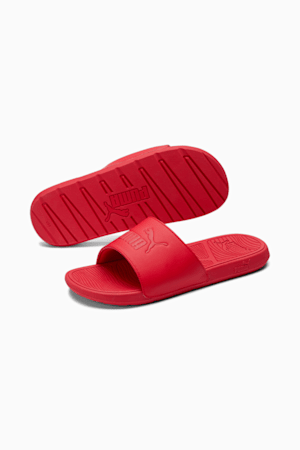 Cool Cat 2.0 Men's Slides, PUMA Red-PUMA Red, extralarge