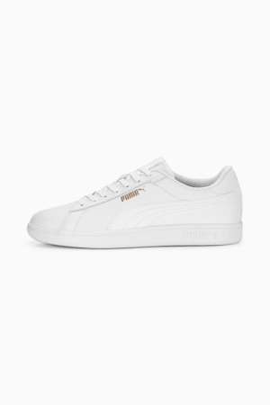 Smash 3.0 L Sneakers, PUMA White-PUMA White-PUMA Gold, extralarge-GBR