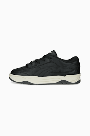 PUMA-180 Leather Sneakers, PUMA Black-Frosted Ivory-Shadow Gray, extralarge-GBR