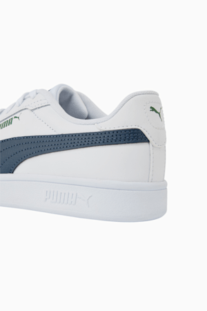 Smash 3.0 Leather Sneakers Youth, PUMA White-Dark Night-Vine, extralarge-GBR