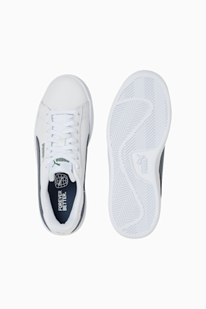 Smash 3.0 Leather Sneakers Youth, PUMA White-Dark Night-Vine, extralarge-GBR