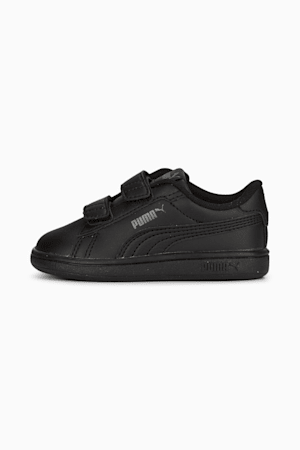 Smash 3.0 Leather V Sneakers Baby, PUMA Black-Shadow Gray, extralarge-GBR