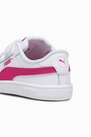 Smash 3.0 Leather V Sneakers Baby, PUMA White-Pinktastic, extralarge-GBR