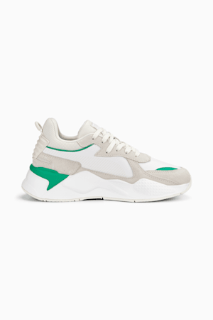 RS-X Lucky Charm Women's Sneakers, PUMA White-Warm White-Grassy Green, extralarge
