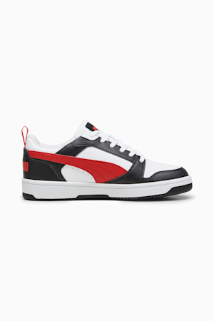 Rebound V6 Low Sneakers, PUMA White-For All Time Red-PUMA Black, extralarge-GBR