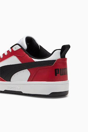 Rebound V6 Low Sneakers, PUMA White-PUMA Black-Club Red, extralarge