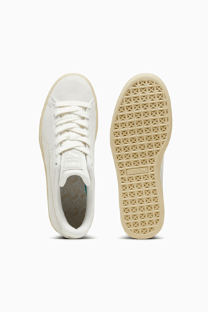 Suede Classic Selflove Women's Sneakers, Warm White-Granola, extralarge