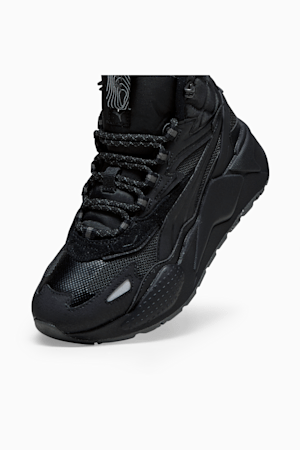 RS-X Hi Big Kids' Sneakers, PUMA Black-Shadow Gray, extralarge