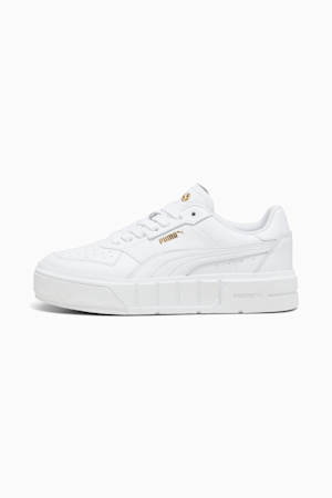 PUMA Cali Court Leather Women's Sneakers, PUMA White, extralarge-GBR