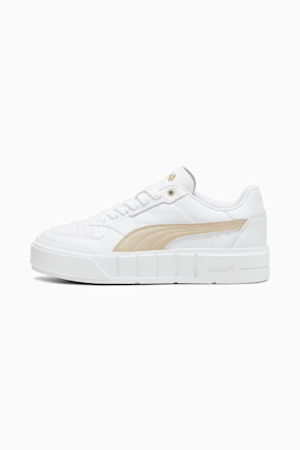 PUMA Cali Court Leather Women's Sneakers, PUMA White-Putty, extralarge-GBR