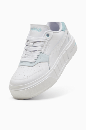 Cali Court Match Youth Sneakers, PUMA White-Turquoise Surf, extralarge-GBR