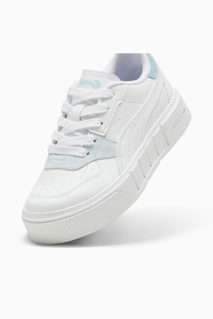 Cali Court Match Kids' Sneakers, PUMA White-Turquoise Surf, extralarge-GBR