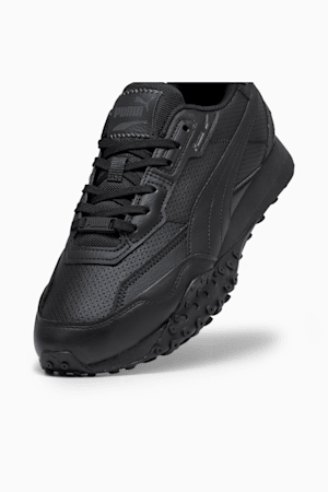 Blktop Rider Leather Sneakers, PUMA Black-Shadow Gray, extralarge-GBR